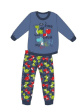Piżama BOY Kids 593/142 Dino - kolor jeans, długi rękaw
