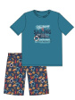 Piżama BOY Kids 789/104 Sailing - kolor marine, krótki rękaw