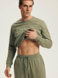 Piżama Henderson 43484 M-3XL - kolor military, długi rękaw