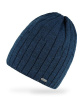 Czapka AJS 50-280 Męska - kolor jeans ciemny melanż