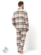 Piżama KEY MNS 443 B25 3XL-4XL Rozpinana Męska, rozpinane
