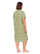 damska koszula nocna rozpinana z rękawem plus size pdk3100-014 s/s 2025