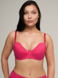 Biustonosz Push UP AVA 2204 Fuchsia - kolor fuchsia