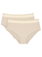 Triumph 10214887 Feel OF Modal Midi 2-PACK Majtki Figi - kolor 6720-creamy dream