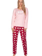 piżama damska 637a - kolor różowy
