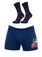 komplet świąteczny 914/01 gift - kolor granatowy