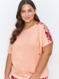 piżama blossom 2925 r.2xl-3xl - kolor łososiowy