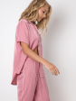 Piżama Aruelle Ruby Long XS-XL, rozpinana do szpitala