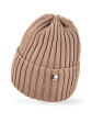 Czapka AJS 50-296 Damska - kolor latte