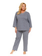 nap piżama plus size w delikatne, złote