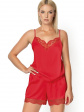 Piżama Nipplex BY Night Zora S-2XL - kolor czerwony