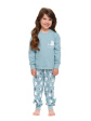 Nap Błękitna Dziecięca Piżama W Polarne Misie - Unisex, piżamy