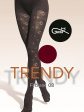 Rajstopy Gatta Trendy Fabiane WZ.08 40 DEN 2-4 - kolor vinaccia/odc.czerwonego-bordo