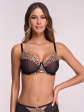 Biustonosz półusztywniany Semi Soft AVA 2194 Black - kolor black panther, półusztywniane