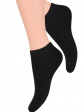 stopki damskie bawełniane 052 - kolor czarny