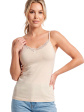 Koszulka Damska 106 - kolor beige, ramiączko