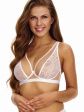 Biustonosz Soft Bralette Lupoline 2455 - kolor biały-beżowy, braletka