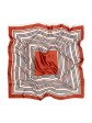 Apaszka ART OF Polo 25219 Satin Stripes - kolor czerwony