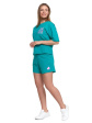 t-shirt damski o luźnym z napisami bd2400-013
