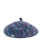 Czapka Beret ART OF Polo 25298 Hailey - kolor niebieski