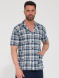 Piżama Cornette 318/61 3XL-5XL Rozpinana - kolor granatowy, rozpinane