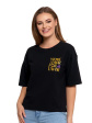 T-SHIRT Damski O Luźnym Z Napisami BD2400-013