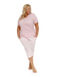 Nap Piżama Plus Size W Pięknym Różowym Kolorze, piżamy