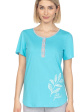 piżama damska 665a - kolor turkusowy