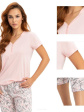 Piżama Damska 636 R.3XL - kolor różowy