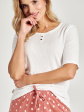 Piżama Paris 3127 - kolor biały, krótki rękaw