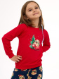 piżama cornette kids girl 594/186 teddy christmas 86-128