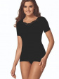 Koszulka Babell Sylwia S-XL - kolor czarny, krótki rękaw