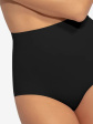 majtki modelujące bikini high waist corrective - kolor black
