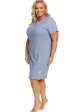 Nap Niebieska Koszula Nocna Plus Size