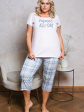 italian fashion sp.3/4 nocna piżama