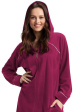 szlafrok luna 389 m-2xl z24 damski - kolor bordowy