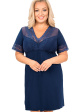 Koszula nocna damska Linda Plus - kolor dark blue