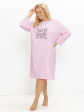 koszula nocna damska selia 3661 r.2xl-3xl - kolor liliowy