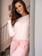 piżama belle reverie mk 27 the everyday s-xl - kolor różowy paski