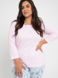 piżama prążek amora 3008 3/4 r.2xl-3xl - kolor jasny różowy