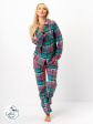 Piżama KEY LNS 419 B25 S-XL Rozpinana Damska