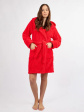 Podomka Diana Czerwony Plus Size - kolor czerwony, szlafroki