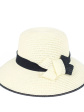 kapelusz art of polo 20118 kawa z mlekiem - kolor white