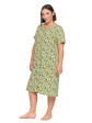 Damska Koszula Nocna Rozpinana Z Rękawem Plus Size PDK3100-014 S/S 2025, koszule nocne