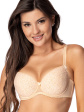 laila bra push-up black-red - kolor beige