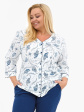 Piżama Cornette 162/446 2 3/4 3XL-5XL Damska Rozpinana - kolor ecru, 3\\4 rękaw