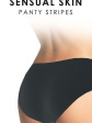 Figi Panty Stripes Sensual Skin - kolor black