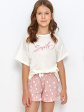 Piżama Taro SKY 2913 146-158 L23 - kolor kremowy, dziewczęce