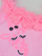 Kostium Kąpielowy Kd011 - kolor różowy/kwiaty, stroje kąpielowe