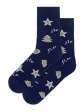 Skarpety Gatta U04156 świąteczny 35-46 - kolor navy, wzorzyste